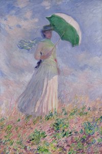 Mujer con una Sombrilla Girada a la Derecha, 1886